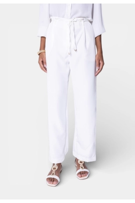Calça Rovitex Alfaiataria Feminina Off White Calça Rovitex Alfaiataria Feminina Off White