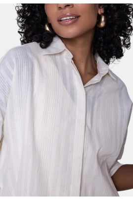 Camisa Calvin Klein Listrada Feminina