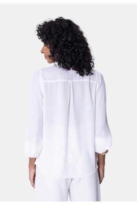Camisa Ellen One Manga Longa Feminina Off White Camisa Ellen One Manga Longa Feminina Off White