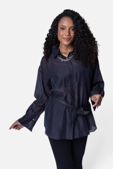 Camisa Feminina Lisa Manga Longa Gabip Camisa Feminina Lisa Manga Longa Gabip