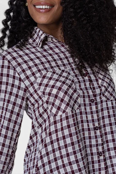 Camisa Feminina Manga Longa Xadrez Gabip Camisa Feminina Manga Longa Xadrez Gabip