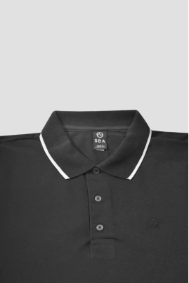 Camisa Polo SBA Masculino Preta Camisa Polo SBA Masculino Preta