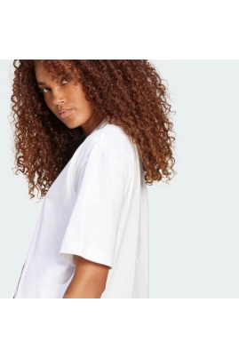 Camiseta Adidas Cropped Big Logo Feminina Branca Camiseta Adidas Cropped Big Logo Feminina Branca