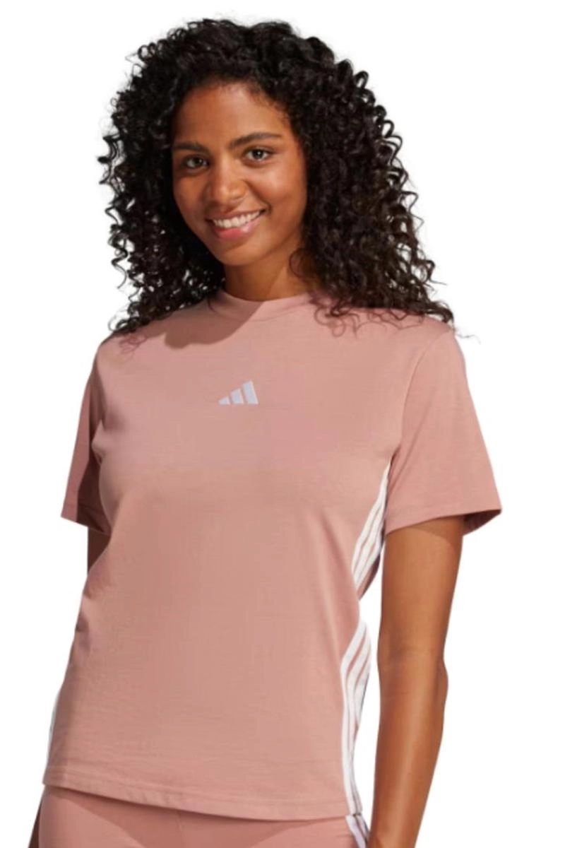 Camiseta Adidas Essentials Três Listras Feminina Camiseta Adidas Essentials Três Listras Feminina