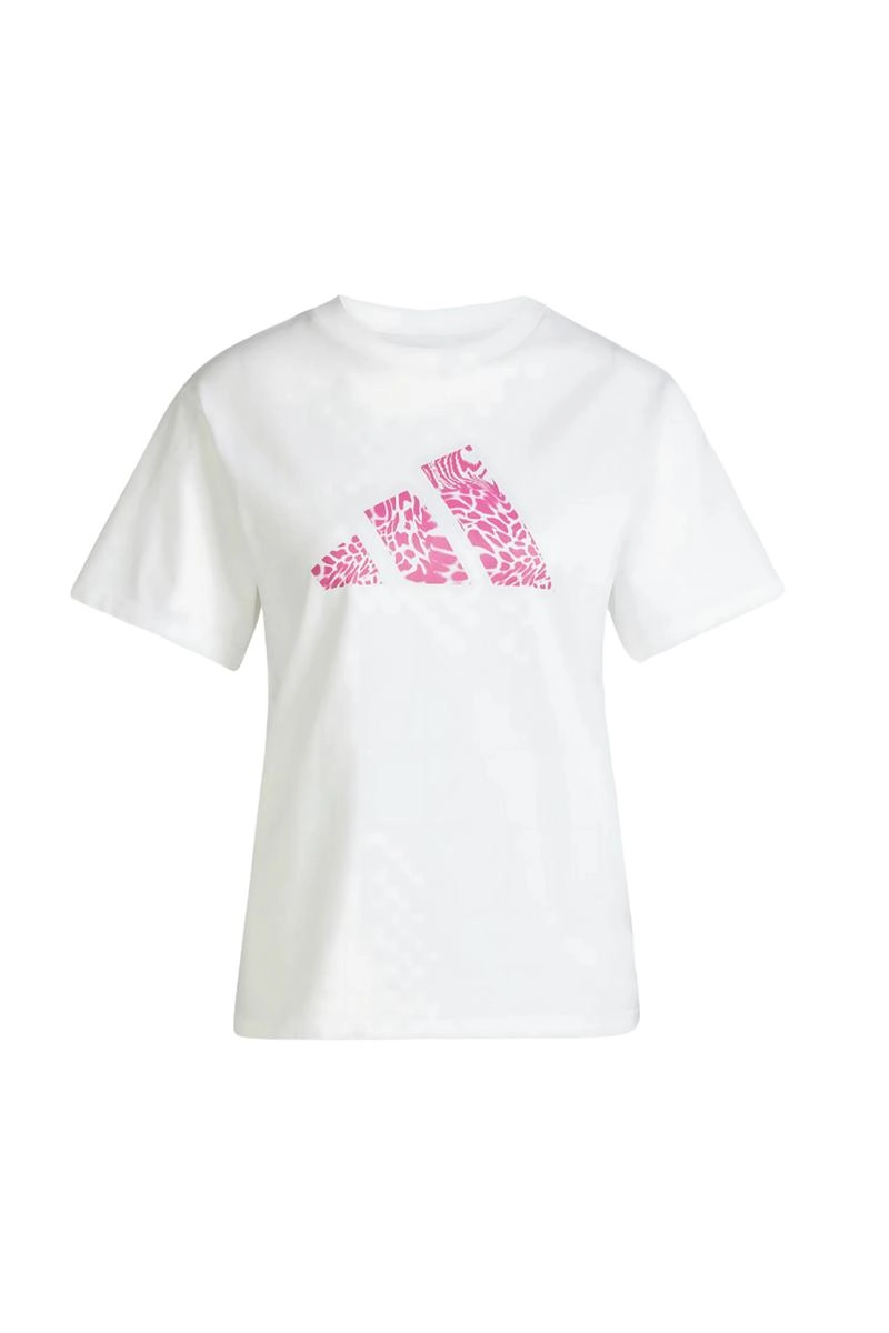 Camiseta Adidas Estampada Camo Feminina Branca