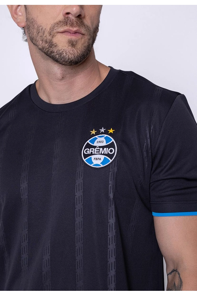 Camiseta Betel Grêmio Manga Curta Preta Camiseta Betel Grêmio Manga Curta Preta