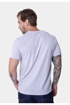 Camiseta Calvin Klein Manga Curta Masculina Listrada Mescla Camiseta Calvin Klein Manga Curta Masculina Listrada Mescla