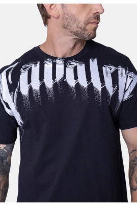 Camiseta Cavalera Manga Curta Masculina Preta Camiseta Cavalera Manga Curta Masculina Preta