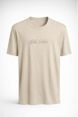 Camiseta DLZ Manga Curta Masculina Bege Camiseta DLZ Manga Curta Masculina Bege