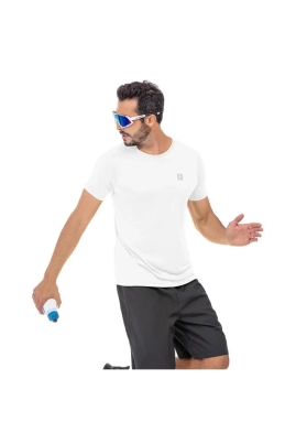 Camiseta Endorfina Dry Fit Masculina Branco Camiseta Endorfina Dry Fit Masculina Branco