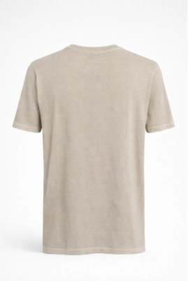 Camiseta Guess Manga Curta Logo Masculina Bege Camiseta Guess Manga Curta Logo Masculina Bege