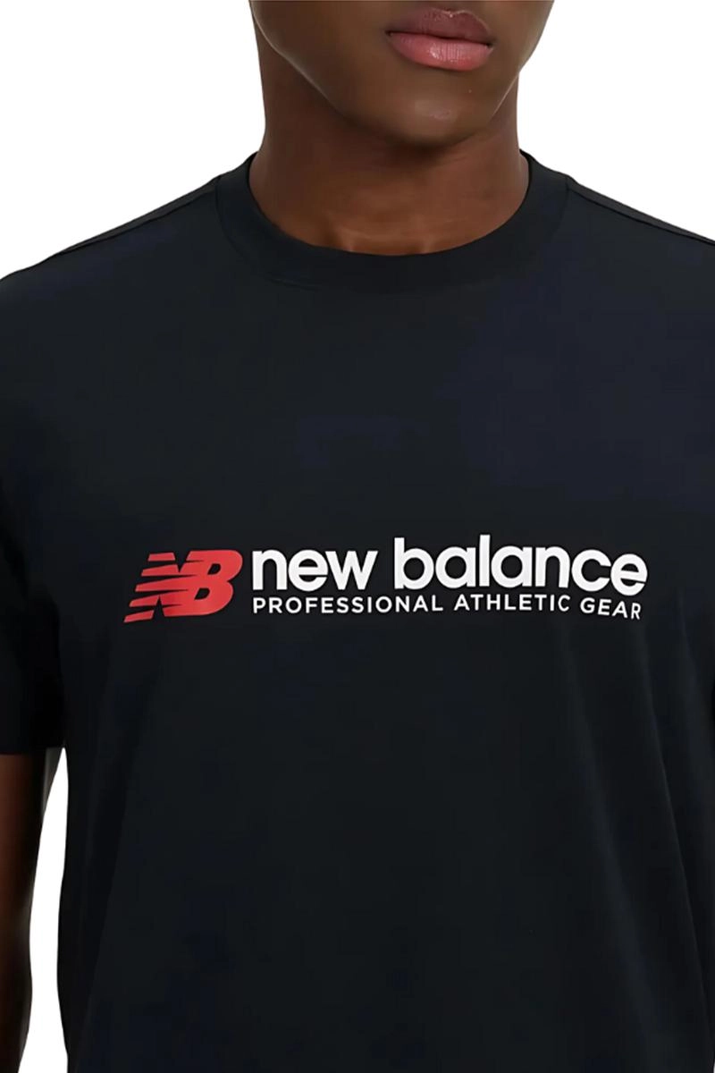Camiseta New Balance Athletics Masculina Preta Camiseta New Balance Athletics Masculina Preta