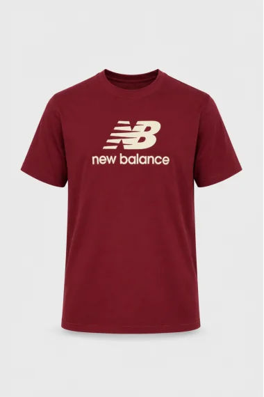 Camiseta New Balance Manga Curta Masculino Vinho Camiseta New Balance Manga Curta Masculino Vinho