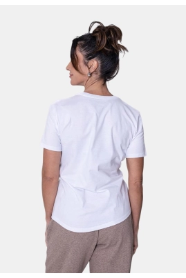Camiseta Nike Manga Curta Sportswear Tee Club Feminina Branca Camiseta Nike Manga Curta Sportswear Tee Club Feminina Branca