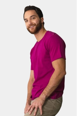 Camiseta Ogochi Básica Masculina Pink Camiseta Ogochi Básica Masculina Pink