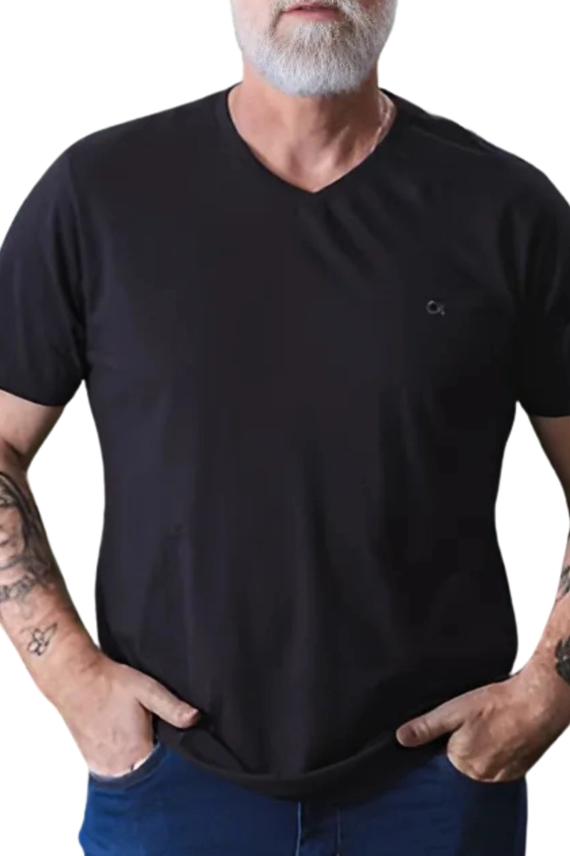 Camiseta Ogochi Basica Masculina Preta Camiseta Ogochi Basica Masculina Preta