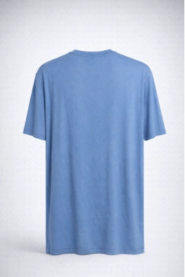 Camiseta Ogochi Manga Curta Basic Go Masculina Azul Camiseta Ogochi Manga Curta Basic Go Masculina Azul