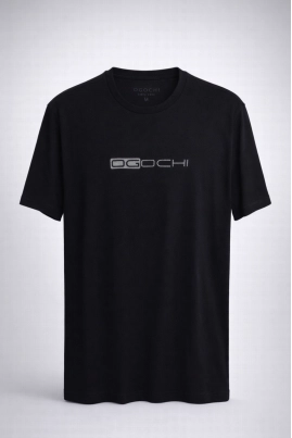 Camiseta Ogochi Manga Curta Masculina Preta Camiseta Ogochi Manga Curta Masculina Preta