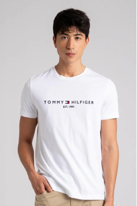 Camiseta Tommy Hilfiger Manga Curta Masculino Branco Camiseta Tommy Hilfiger Manga Curta Masculino Branco