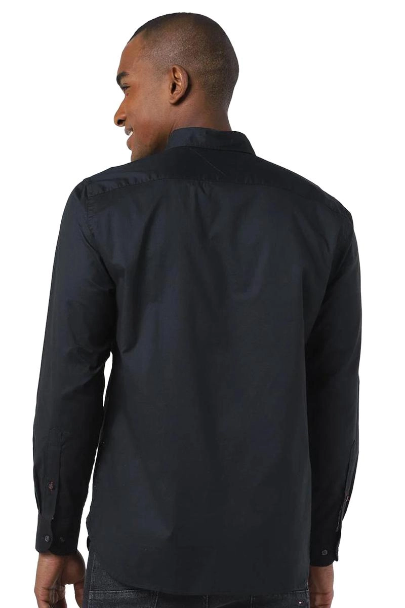 Camiseta Tommy Hilfiger Manga Longa Lisa Masculina