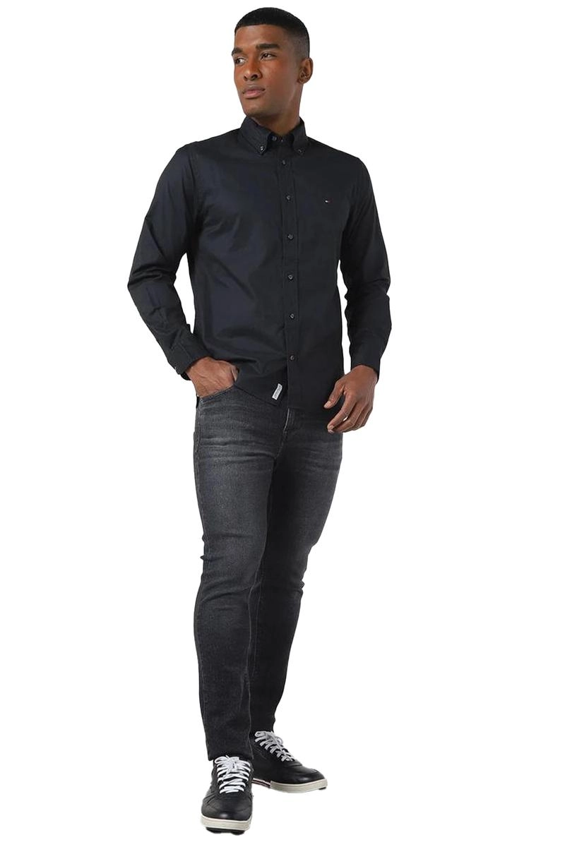 Camiseta Tommy Hilfiger Manga Longa Lisa Masculina