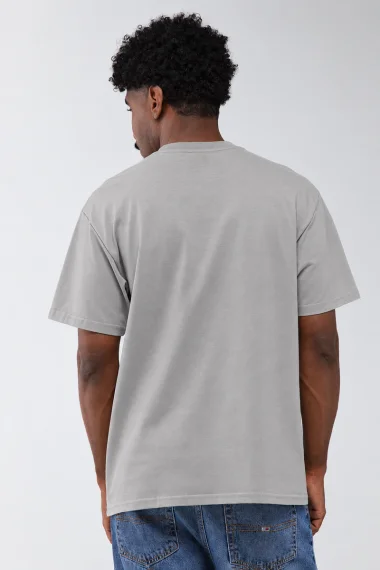 Camiseta Unissex Classic Script Vans Cinza Camiseta Unissex Classic Script Vans Cinza