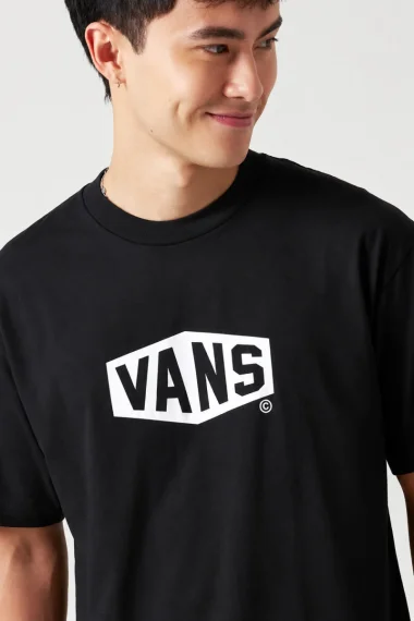Camiseta Unissex Hex Logo Vans Preta Camiseta Unissex Hex Logo Vans Preta