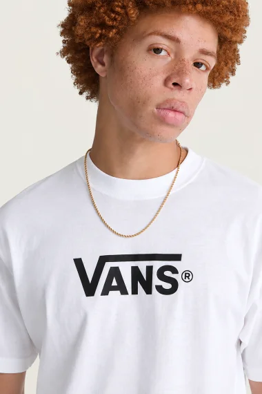 Camiseta Unissex New Classic Vans Branca Camiseta Unissex New Classic Vans Branca