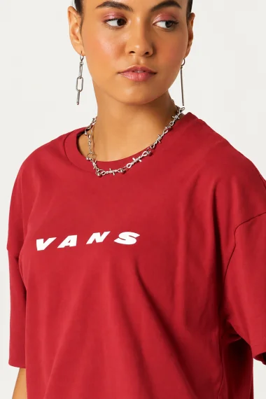 Camiseta Unissex Retro Vans Vermelha Camiseta Unissex Retro Vans Vermelha