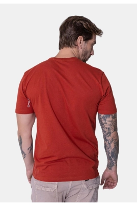 Camiseta Volcom Logo Manga Curta Masculina Terracota Camiseta Volcom Logo Manga Curta Masculina Terracota