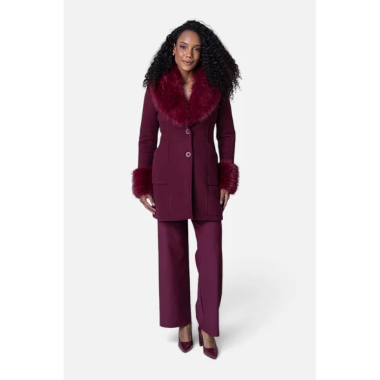 Produto - Casaco Feminino Fleece C/Pele Julias Closet