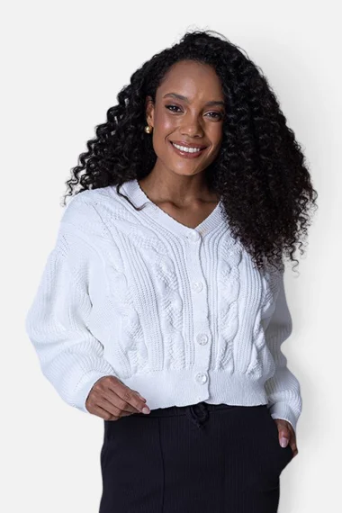 Casaco Feminino Tricot Sandalo Gabip Casaco Feminino Tricot Sandalo Gabip