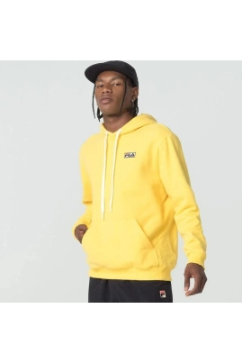 Casaco Fila Basic Essential Capuz Masculino Amarelo Casaco Fila Basic Essential Capuz Masculino Amarelo