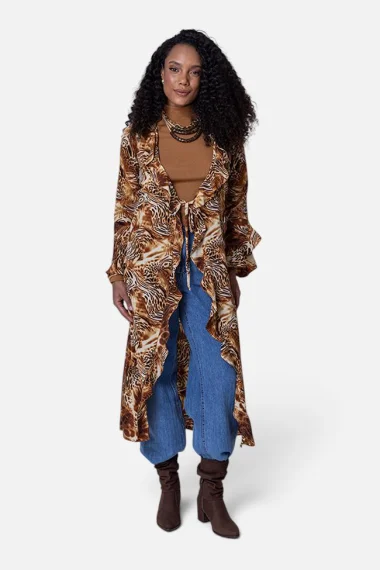 Produto - Chemise Feminino Animal Print Onça