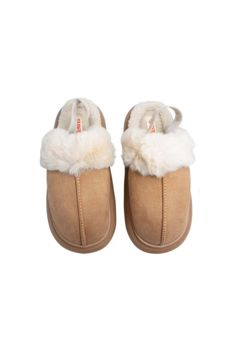 Chinelo Flowfa Pano com Elástico e Pelos Zara