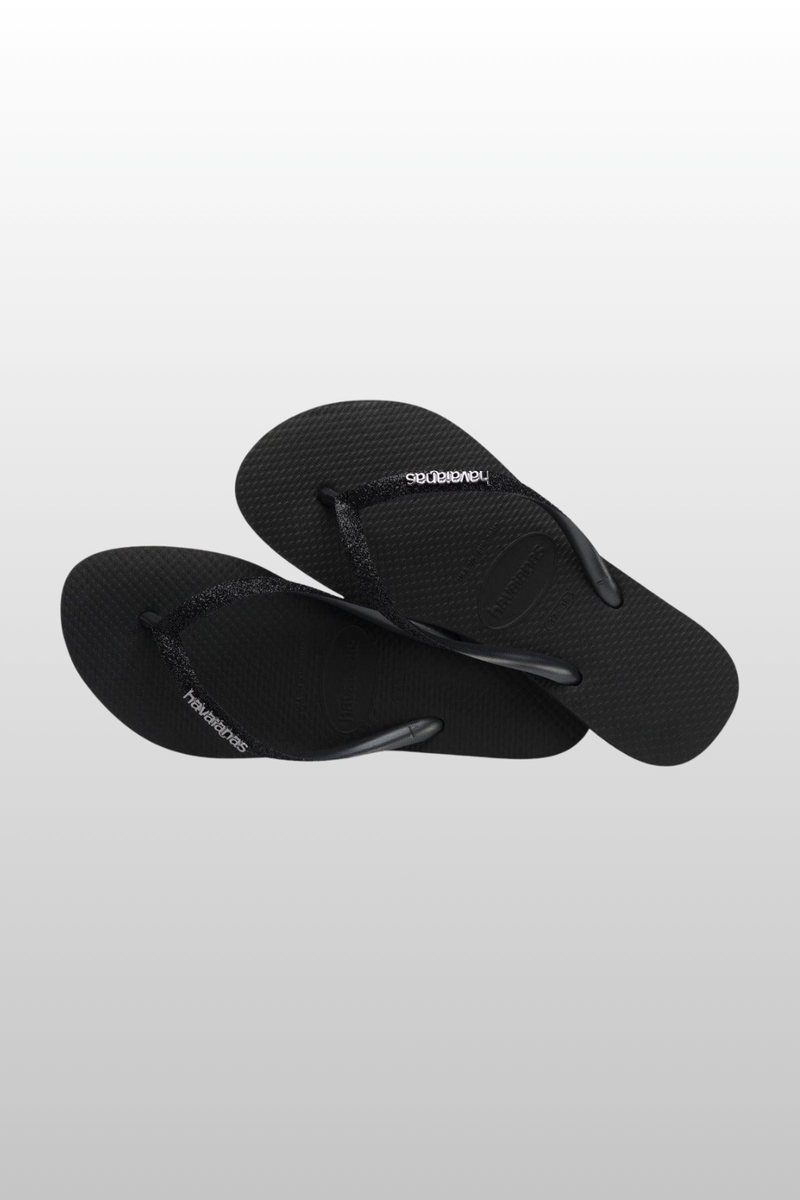 Chinelo Havaianas Slim Glitter II Feminino Preto Chinelo Havaianas Slim Glitter II Feminino Preto