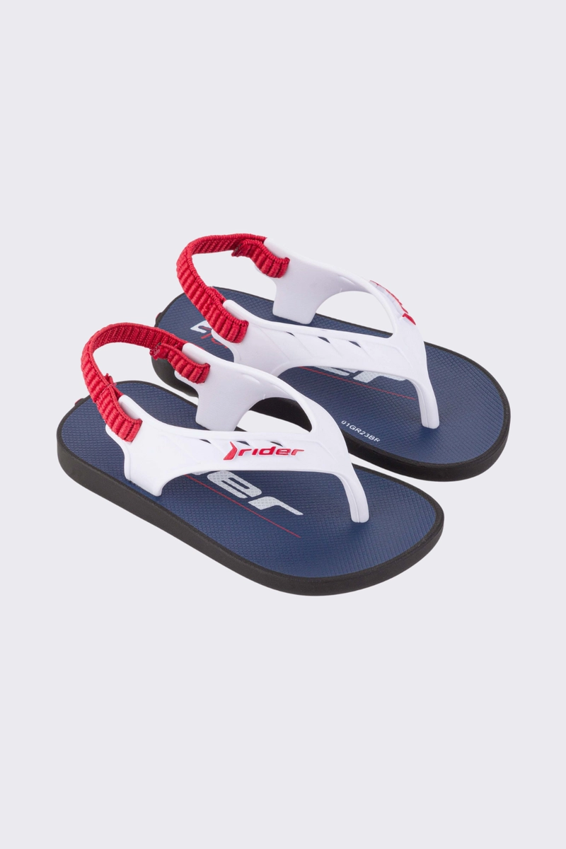 Chinelo Rider Grendene Street Fun Bebê Masculino Branco, Preto e Vermelho Chinelo Rider Grendene Street Fun Bebê Masculino Branco, Preto e Vermelho
