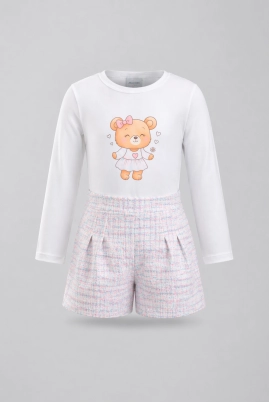 Conjunto Coccinelle Manga Longa Tweed Bebê Feminino Conjunto Coccinelle Manga Longa Tweed Bebê Feminino
