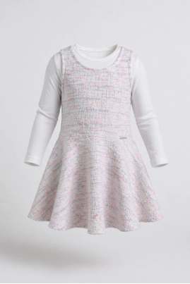 Conjunto Coccinelle Salopete Tweed Infantil Feminino Conjunto Coccinelle Salopete Tweed Infantil Feminino