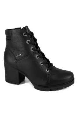 Coturno Feminino Em Couro Dakota Salto Alto Com Zíper Produto - Coturno Feminino Em Couro Dakota Salto Alto Com Zíper