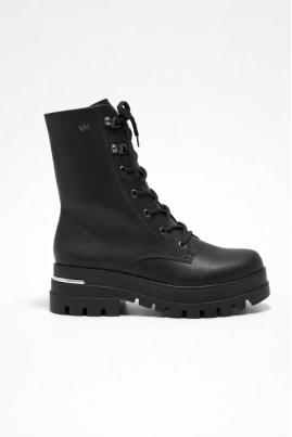 Coturno Via Marte Flatform Tratorado Salto Metalizado Feminino Preto