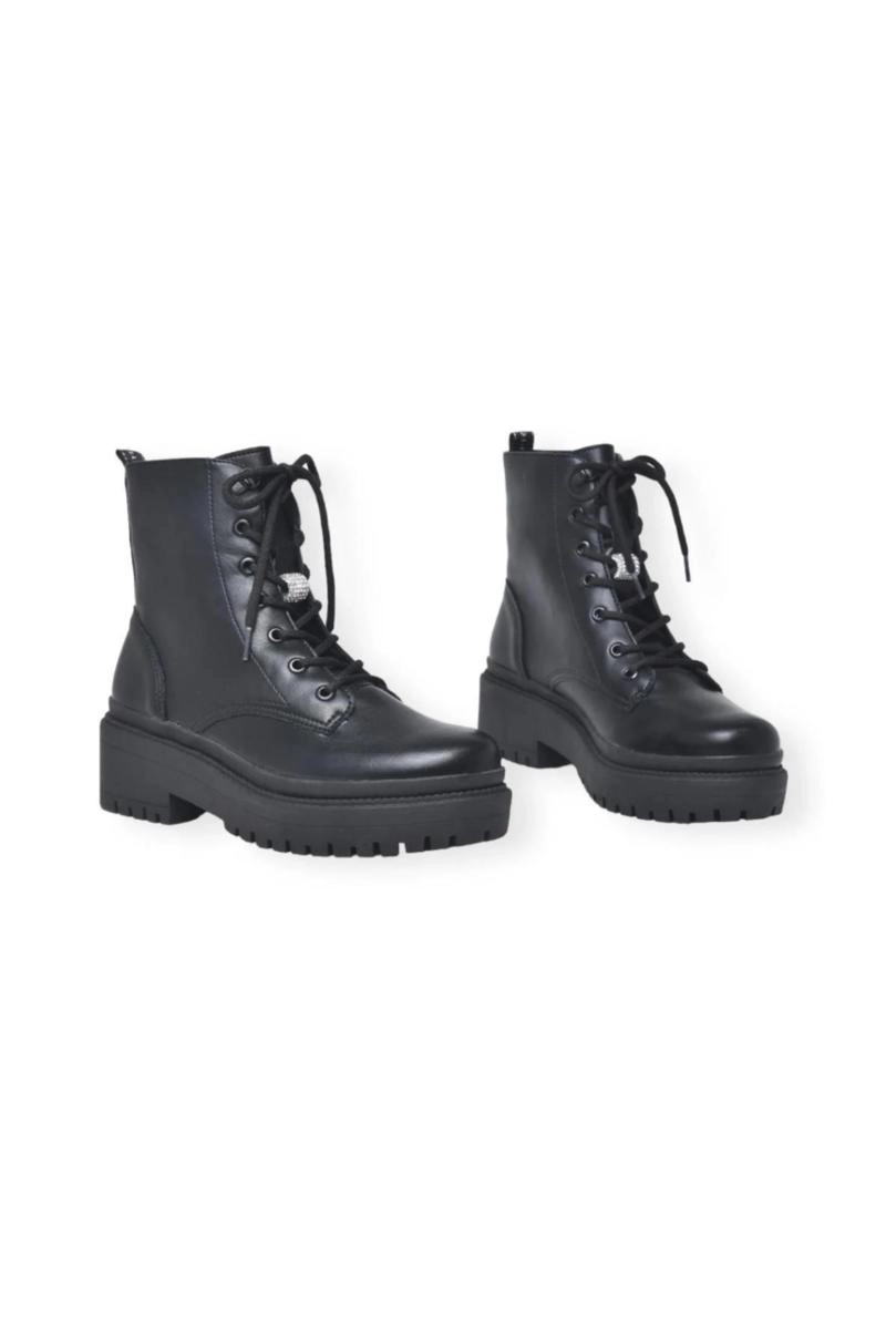 Coturno Via Marte Tratorado Pingente Strass Brilho Feminino Preto Coturno Via Marte Tratorado Pingente Strass Brilho Feminino Preto