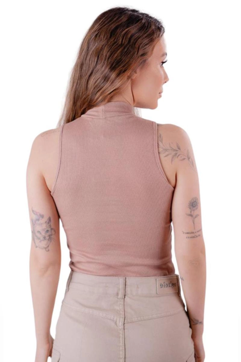 Cropped Crocker Canelado Feminino