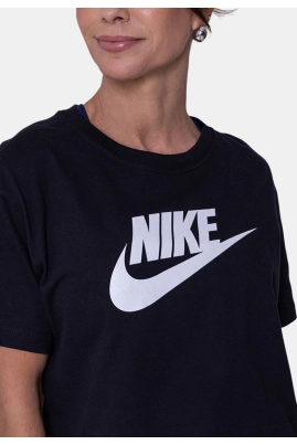 Blusa Nike Cropped Essentials Feminina Preta Blusa Nike Cropped Essentials Feminina Preta