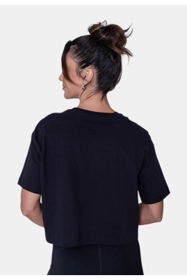 Blusa Nike Cropped Essentials Feminina Preta Blusa Nike Cropped Essentials Feminina Preta