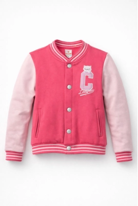 Produto - Jaqueta Brandili Moletom College Infantil Feminina Rosa