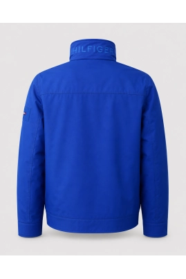 Jaqueta Tommy Hilfiger Zíper Nylon Masculina Azul Jaqueta Tommy Hilfiger Zíper Nylon Masculina Azul