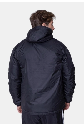 Jaqueta Adidas Puffer Essentials 3 Listras Masculina Preta