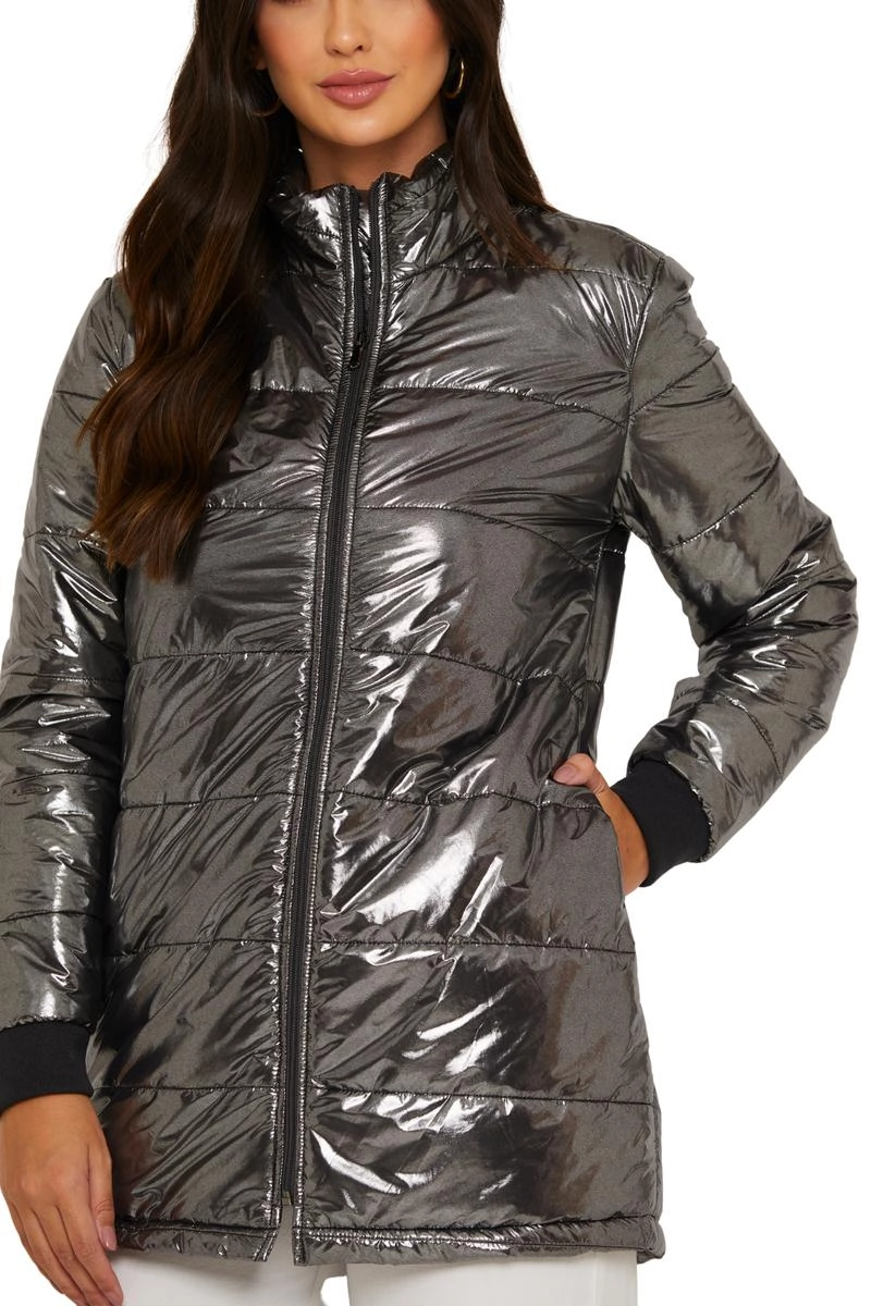 Jaqueta Aishty Nylon Furta-cor Feminina Preta