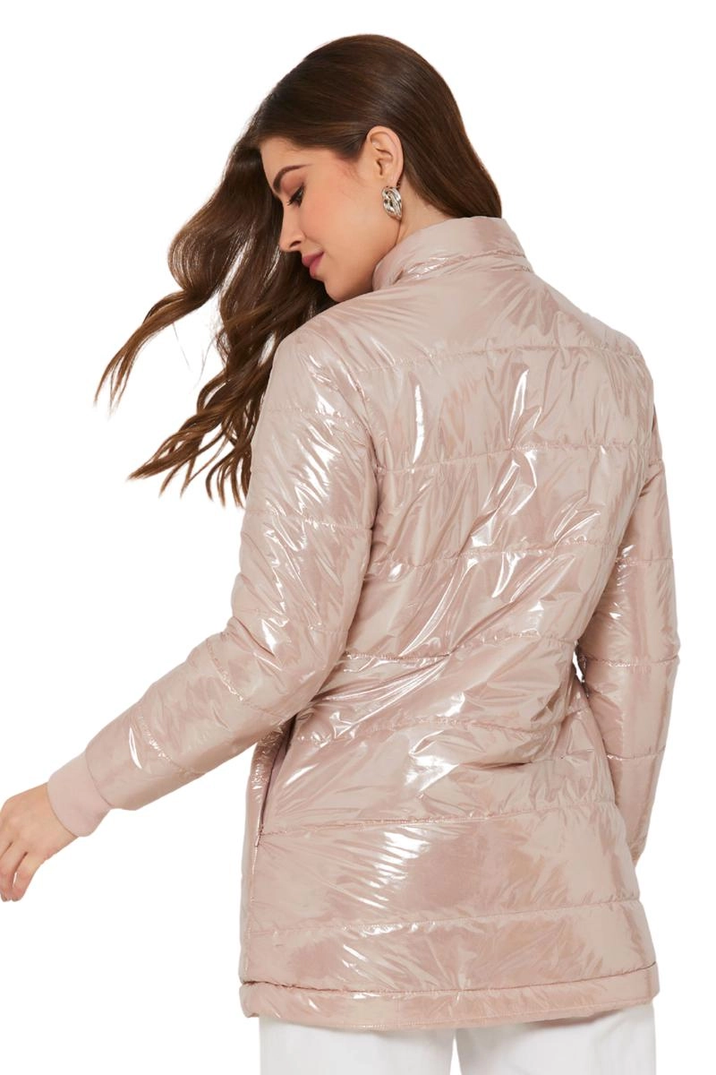 Jaqueta Aishty Nylon Furta-cor Feminina Rosê